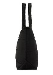 Black women's handbag TOREN-0322-99(Z25), product view from the side on a white background.