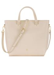 Cream leather handbag for women TORES-0728B-12(W24)-01