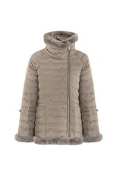 Kurtka puchowa damska z troczkami KURDT-0099-81(Z18)-01