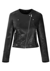 Women's black leather ramones KURDS-0273-1110(KS)-04