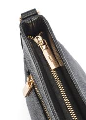 Black leather women's messenger bag TORES-1151-99(Z25)