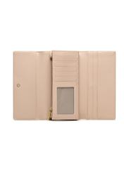 Beige large women's wallet POREC-0398A-81(Z25), product view from the inside on a white background.