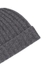 Gray wool men's hat CZAMT-0033-9B(Z26), close-up of the product detail on a white background.