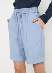 Light blue women's shorts SZODT-0003-62(W22)-01