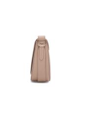 Beige leather women's handbag TORES-0895D-81(Z25), side product view on white background.