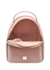 Pink women's medium backpack TOREC-0920-5A(W26) - front product view, on white background.