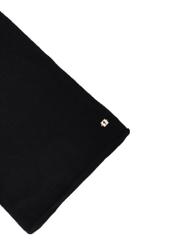 Women's cashmere black scarf SZADT-0093-99(Z25), close-up of the product detail on a white background.