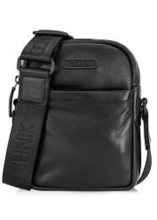 Black leather men's bag TORMS-0433-99(Z24)-01