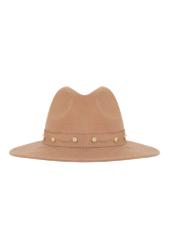 Women's woolen hat in camel color CZADT-0177-24(Z24)-04