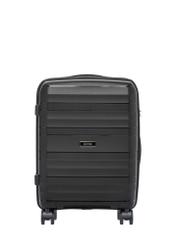Small suitcase on wheels WALPP-0024-99-19(W26), product view from the front on a white background.