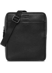 Black leather city bag TORMS-0445-99(W25)