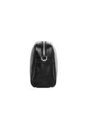 Women's shoulder bag in black TOREC-1342-99(Z26) - side view of the product, on a white background.