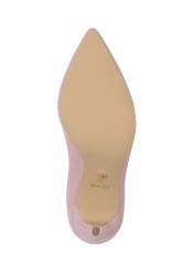 Pink velour women's stilettos BUTYD-0710-34(W23)-04