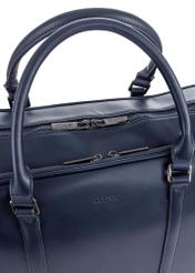 Navy blue roomy men's bag TORMN-0288-69(W23)-07