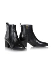 Women's heeled leather boots BUTYD-1005-99(Z23)-02