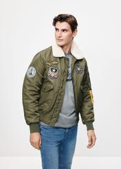 Olive men's bomber jacket TOP GUN KURMT-0357-57(Z24)