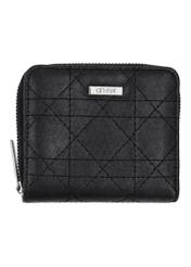 Medium women's wallet with stitching POREC-0442-9P(Z26), front product view on white background.