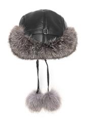 Women's hat with natural fox fur CZADF-0049-9J(Z26)
