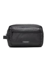Black large men's cosmetic bag TORMN-0367-99(Z25), front product view on white background.