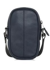 Leather navy blue men's shoulder bag TORMS-0409D-69(W25)-04