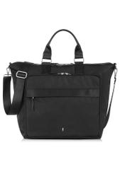 Large black unpadded women's bag TOREN-0274-99(W24)-01