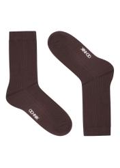 Set of long ribbed women's socks ZESDT-0051-00(Z26), front product view on white background.