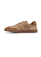 Men's leather sports shoes BUTYM-0487-1B(W26), side view of the product on a white background.