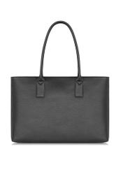 Women's black leather shopper bag TORES-0989-99(W24)-04