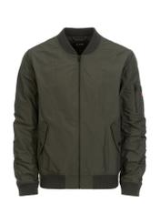 Olive colored men's bomber jacket KURMT-0305-57(W24)-03