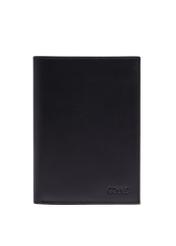 Black men's leather wallet PORMS-0713-99(Z26), front product view on white background.