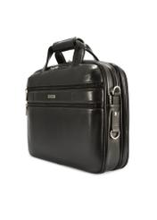 Black leather men's bag TORMS-0483-99(Z25)
