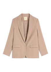 Women's camel jacket ZAKDT-0031A-1D(W26), front product view on white background.