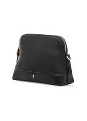 Black women's shoulder bag TOREC-1180-99(W26) - diagonal product view, on a white background.
