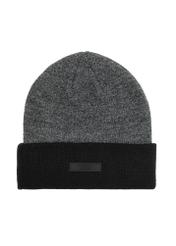 Men's gray winter hat CZADT-0082-95(Z 25), front product view on a white background.
