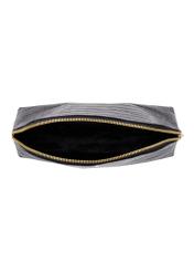 Women's croco leather cosmetic bag TORES-1439-9G(Z26), product view inside on white background.