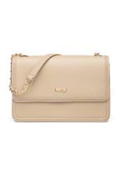 Small beige women's handbag TOREC-1015-1B(W26), product view from the front on a white background.