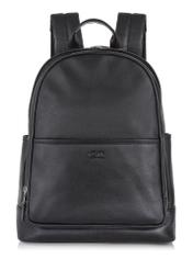 Men's two-compartment leather backpack PLCMS-0017A-99(W24)-01