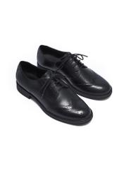 Black leather women's shoes BUTYD-1283-99(Z26)