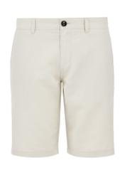 Beige linen shorts for men SZOMT-0030-81(W24)-03