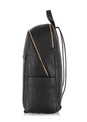 Women's two-compartment black backpack TOREC-0921-99(W24)-03