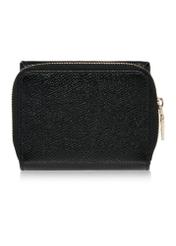 Black small leather women's wallet PORES-0932-99(Z24)