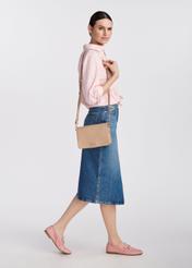 Beige small leather women's handbag TORES-1080D-81(W25)-09