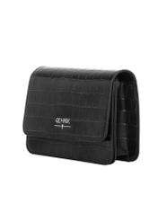 Black women's croco handbag TOREC-1288-9G(Z26), diagonal product view on a white background.