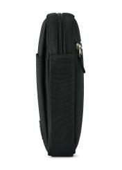 Black men's bag TORMN-0384-99(Z25), product view from the side on a white background.