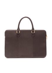 Chocolate-colored women's briefcase TORES-1202-89(Z25), back view of the product on a white background.