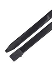 Men's black leather belt PASMS-0291-99(Z26)