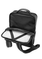Men's black leather backpack PLCMS-0024-99(W26)