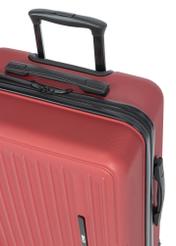 Cabin suitcase on wheels WALAB-0082-4B-19(W26), close-up of the product handle on a white background.