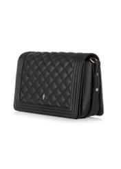 Black quilted women's handbag TOREC-0993-99(Z24)-02