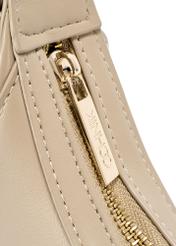 Beige small hobo bag TOREC-1136-1A(W26) - close-up detail, on white background.
